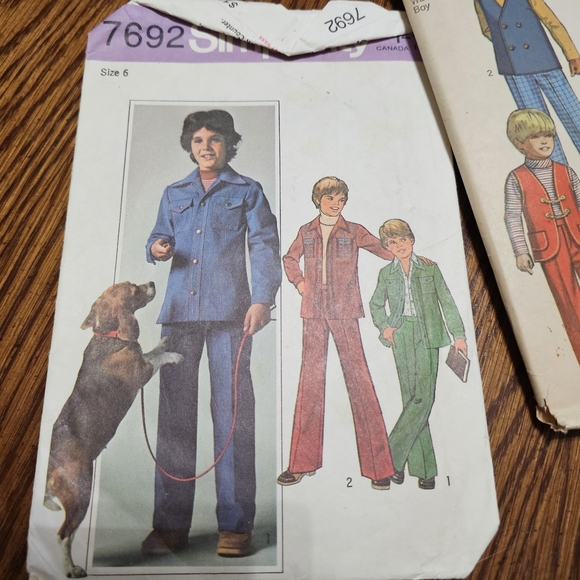 Simplicity Boys Vintage Sewing Pattern Lot - Picture 5 of 7